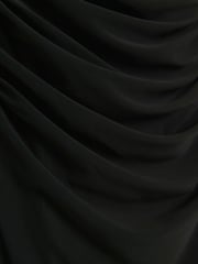 River Island Black Bardot Mesh Midi Dress - Image 4 of 4