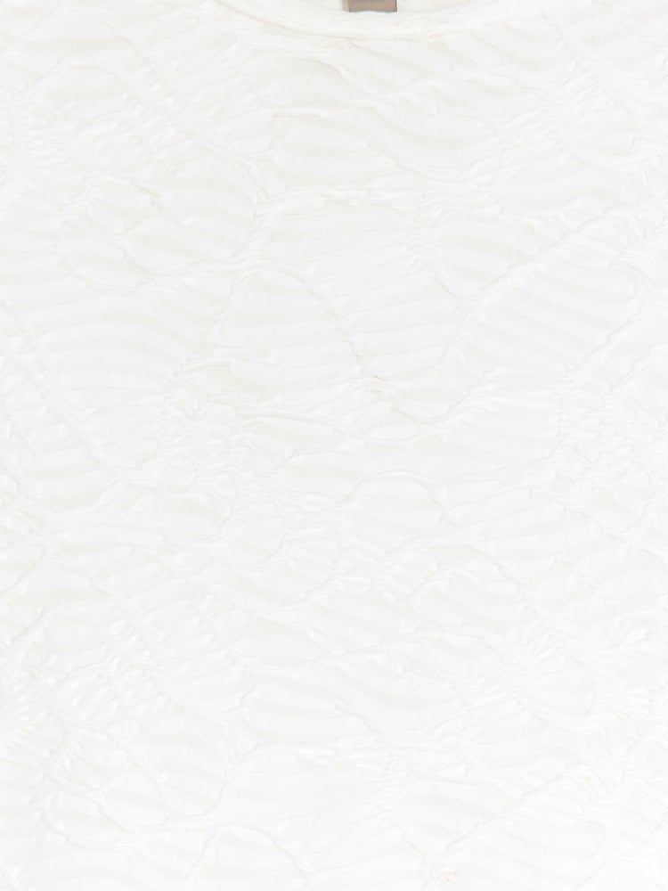 River Island Cream Textured Scoop Neck Top - Image 4 of 4