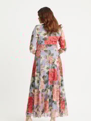 Scarlett & Jo Natural Verity Print Maxi Gown - Image 4 of 4