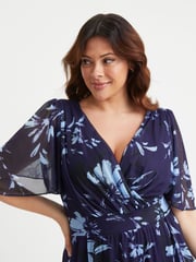 Scarlett & Jo Blue Julie Hanky Hem Dress - Image 4 of 4