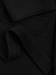 Reiss Black Bridget Petite Wool-Blend Blindseam Coat - Image 6 of 7