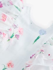 Baker by Ted Baker Floral Burnout Frill Tier Dress - Image 11 of 12