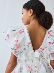 Baker by Ted Baker Floral Burnout Frill Tier Dress - Image 7 of 12