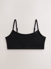 Black Strappy Crop Tops 3 Pack (5-16yrs) - Image 2 of 7