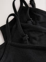 Black Strappy Crop Tops 3 Pack (5-16yrs) - Image 7 of 7