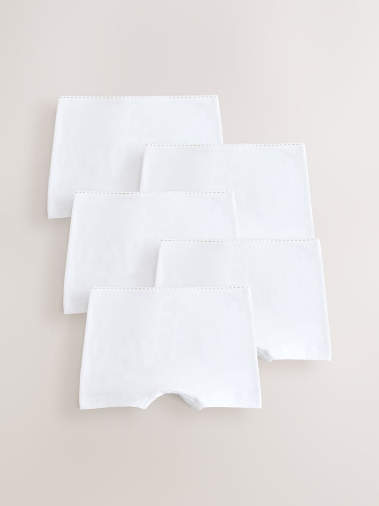 White Short Briefs 5 Pack (2-16yrs) - Image 1 of 9