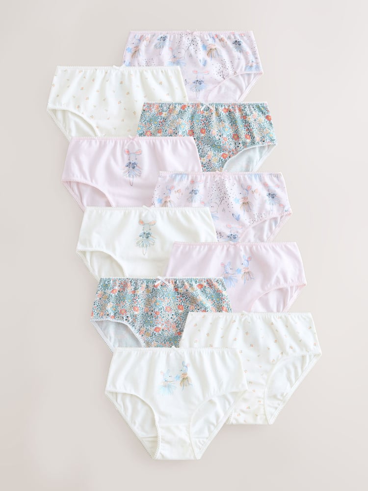 Multi Briefs 10 Pack (1.5-16yrs) - Image 1 of 14