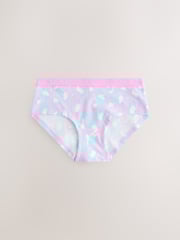 Lilac/Teal Hipster Briefs 7 Pack (2-16yrs) - Image 4 of 11