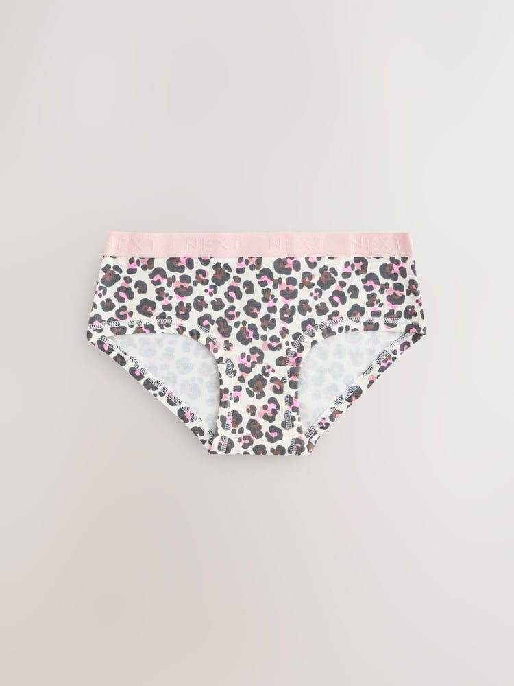 Pink/Cream Hipsters Briefs 7 Pack (2-16yrs) - Image 2 of 11