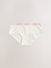 Pink/Cream Hipsters Briefs 7 Pack (2-16yrs) - Image 4 of 11