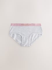Pink/Grey Hipster Briefs 7 Pack (2-16yrs) - Image 5 of 11
