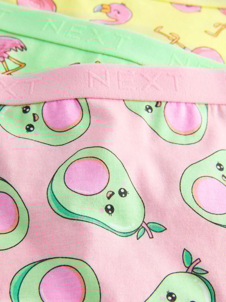 Multi Avocado Short Briefs 5 Pack (2-16yrs) - Image 9 of 9