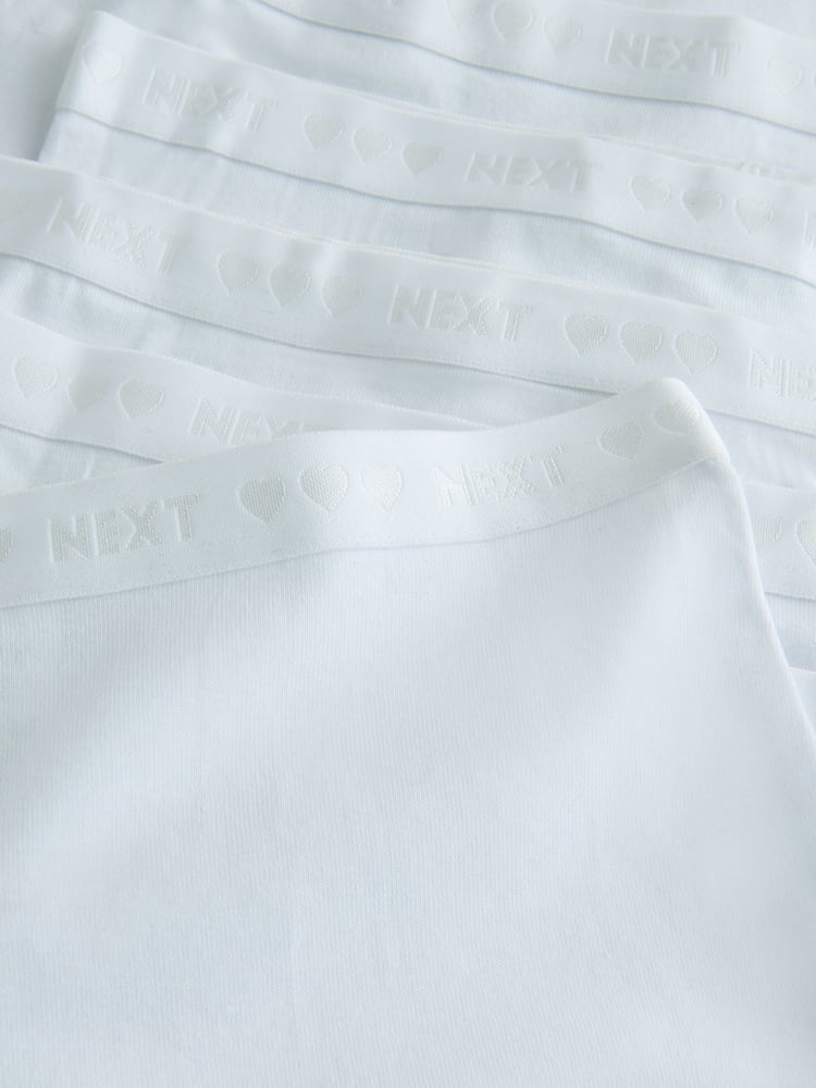 White Long Leg Short Briefs 10 Pack (2-16yrs) - Image 14 of 14