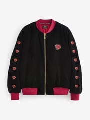 Schwarz - Rockett St George – Bomberjacke aus Samt mit Stickerei - Bild 5 von 8