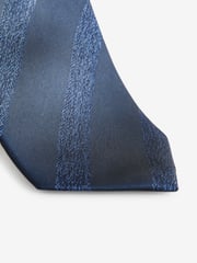 Blue Tonal Stripe Silk Design Tie - Image 2 of 3