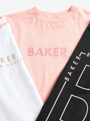 Baker By Ted Baker Oversized Graphic Print T-Shirts 3 Pack - Image 7 of 8