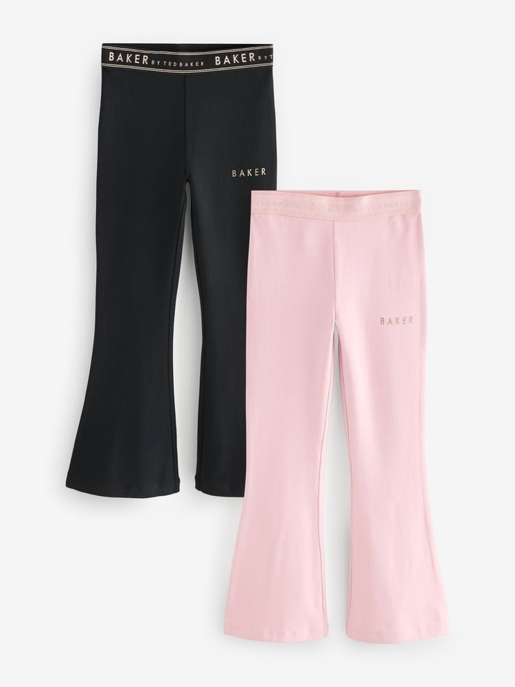 Baker by Ted Baker Multi Flares Trousers 2 Pack - Image 1 of 6
