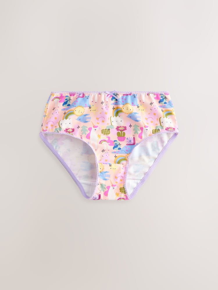 Purple/White Briefs 7 Pack (1.5-14yrs) - Image 2 of 11
