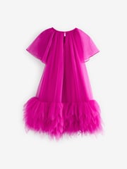 Pink Mesh Party Dress (3-16yrs) - Image 5 of 7