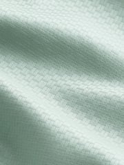 Green Regular Fit 100% Cotton Short Sleeve Textured Shirt - Image 6 of 6