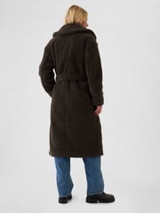 Gap – Langer Mantel aus Teddyfell mit Sherpa-Futter - Bild 3 von 5