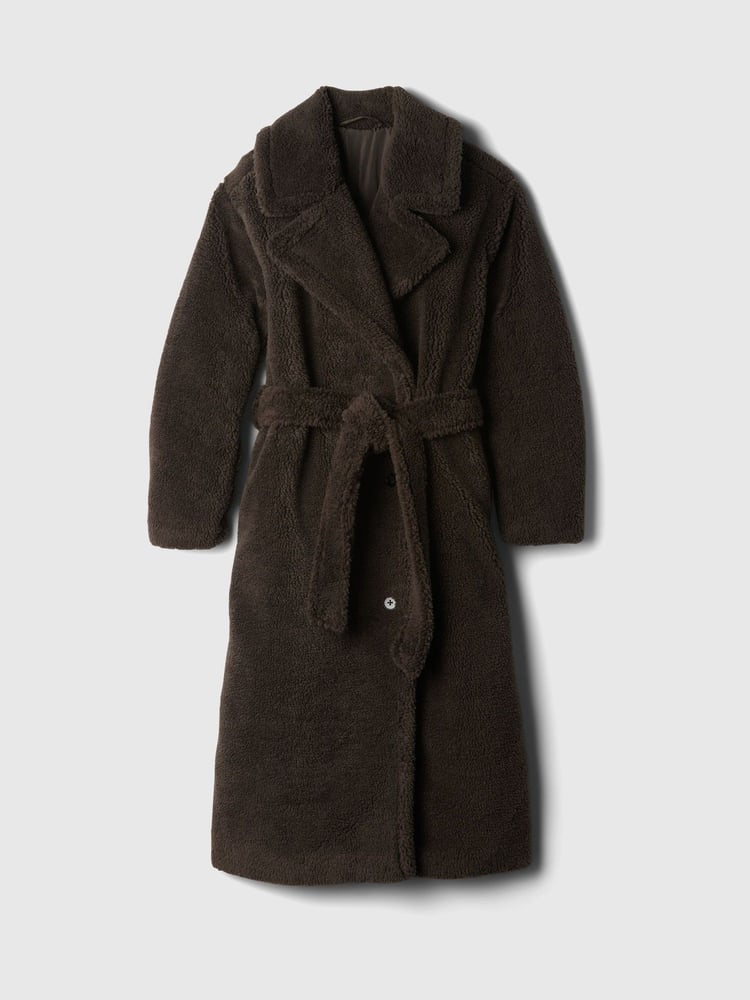 Gap – Langer Mantel aus Teddyfell mit Sherpa-Futter - Bild 5 von 5 Gap – Langer Mantel aus Teddyfell mit Sherpa-Futter - Bild 5 von 5