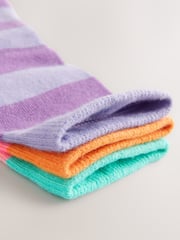 Multi 3 Pack Cotton Rich Stripe Ankle Socks - Image 5 of 6