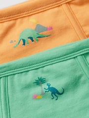 Gap Blue Dinosaur Print 5 Pack Cotton Stretch Briefs (2-5yrs) - Image 3 of 3