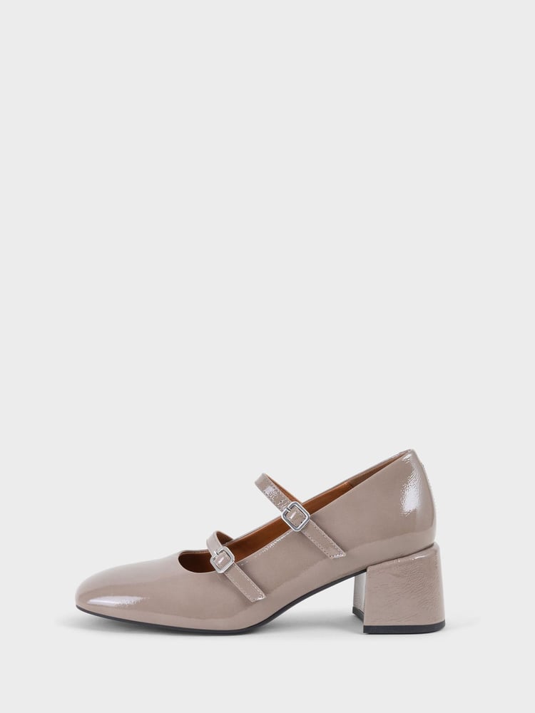 Vagabond Shoemakers Beige Double Strap Shoes - Image 1 of 3