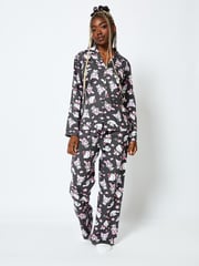 Hello Kitty x Skinnydip – Pyjama-Set in Schwarz - Bild 1 von 5