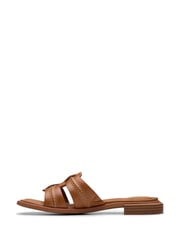 Clarks Brown Leather Ariany Mule Sandals - Image 2 of 7