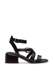 Clarks Black Leather Morwyn Strap Sandals - Image 1 of 7