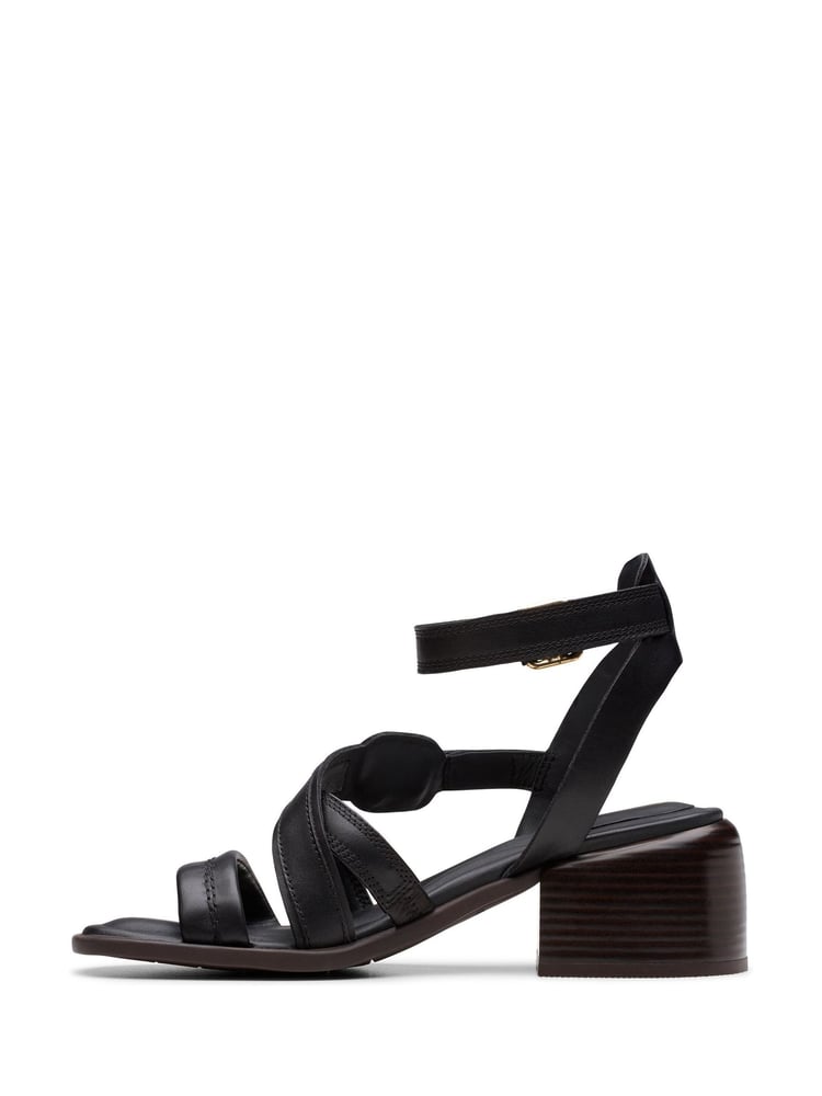 Clarks Black Leather Morwyn Strap Sandals - Image 2 of 7