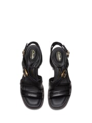 Clarks Black Leather Morwyn Strap Sandals - Image 6 of 7