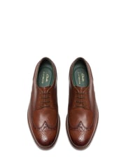 Clarks Brown Mid Tan Craft James Tip Shoes - Image 5 of 8