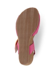 Pavers Pink Leather Wedge Sandals - Image 5 of 5