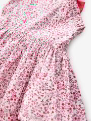Laura Ashley Red Micro Ditsy Pini Printed Prom 100% Cotton Dress - Image 7 of 8