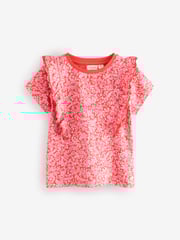 Laura Ashley Red/Pink Ric Rac Trim Short Sleeve 100% Cotton T-Shirts 3 Pack - Image 5 of 11