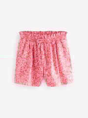 Laura Ashley Red/Pink 100% Cotton Jersey Shorts 3 Pack - Image 4 of 6
