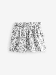 Laura Ashley Green/Blue 100% Cotton Jersey Shorts 3 Pack - Image 8 of 10