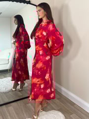 Girl In Mind Pink Clara Cutout Maxi Dress - Image 3 of 4