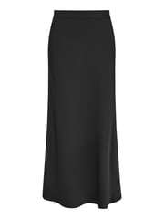 Yumi Black Satin Midi Skirt - Image 4 of 4