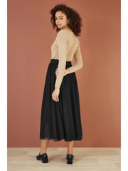 Yumi Black Mesh Tulle Skirt - Image 3 of 4