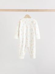Pink 5 Pack Circus Print Baby Sleepsuit (0mths-3yrs) - Image 4 of 15