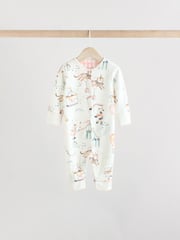 Pink 5 Pack Circus Print Baby Sleepsuit (0mths-3yrs) - Image 7 of 15