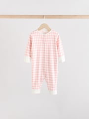 Pink 5 Pack Circus Print Baby Sleepsuit (0mths-3yrs) - Image 8 of 15