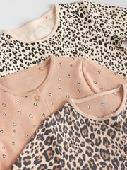Brown Baby Animal Print 100% Cotton Sleepsuits 3 Pack (0mths-2yrs) - Image 12 of 15