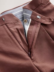 Rust Brown Slim Fit Suit Trousers - Image 8 of 11