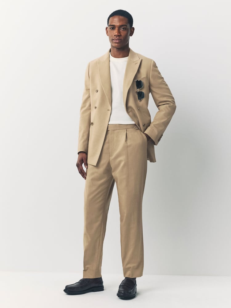 Stone Slim Fit Suit Trousers - Image 2 of 14