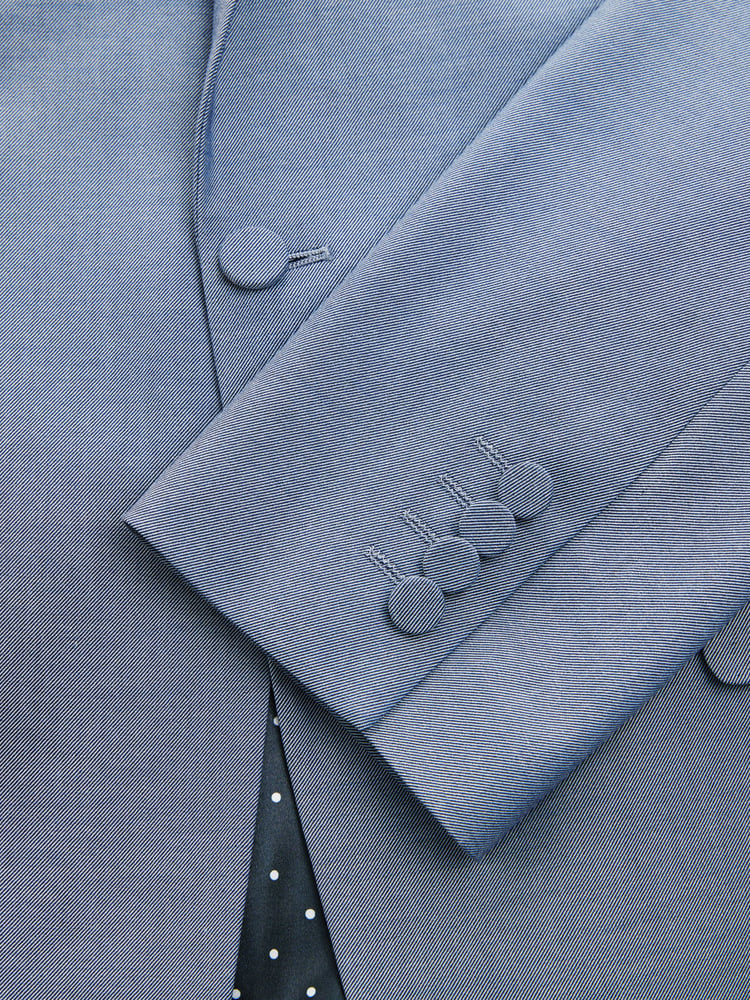 Blue Skinny Fit Suit Jacket - Image 10 of 10